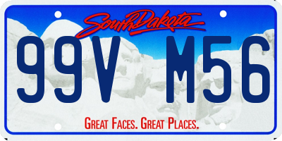SD license plate 99VM56