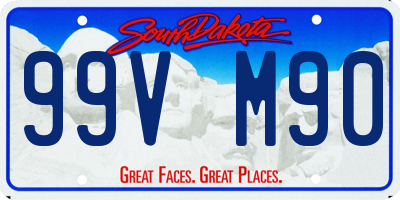 SD license plate 99VM90