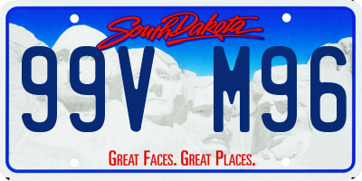 SD license plate 99VM96