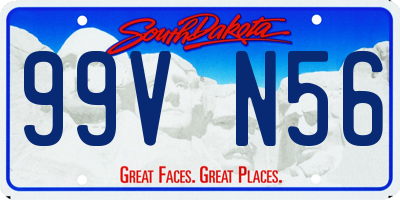 SD license plate 99VN56