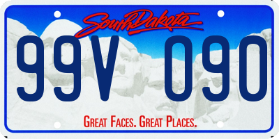 SD license plate 99VO90