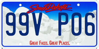 SD license plate 99VP06