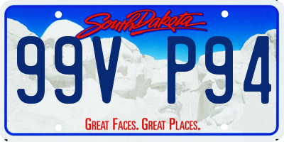 SD license plate 99VP94