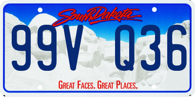 SD license plate 99VQ36