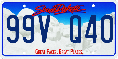 SD license plate 99VQ40