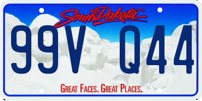SD license plate 99VQ44