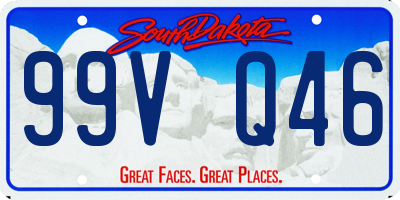 SD license plate 99VQ46