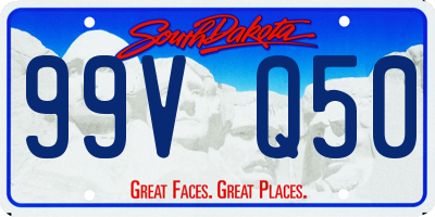 SD license plate 99VQ50