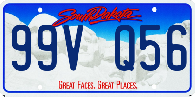 SD license plate 99VQ56