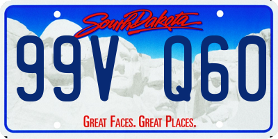 SD license plate 99VQ60