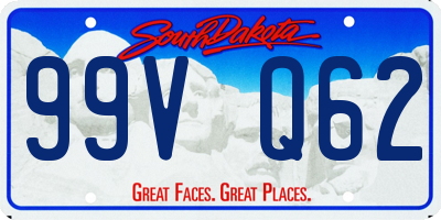 SD license plate 99VQ62