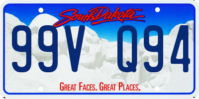 SD license plate 99VQ94