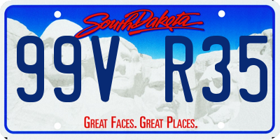 SD license plate 99VR35