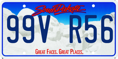 SD license plate 99VR56