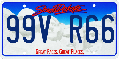 SD license plate 99VR66