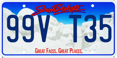 SD license plate 99VT35