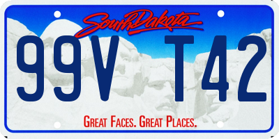 SD license plate 99VT42