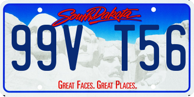 SD license plate 99VT56