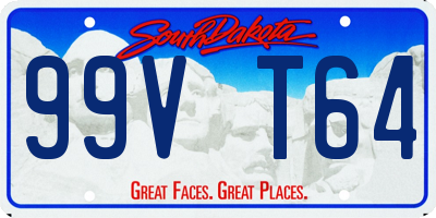 SD license plate 99VT64