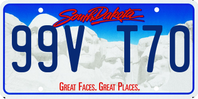 SD license plate 99VT70