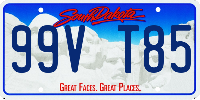 SD license plate 99VT85