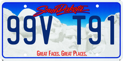 SD license plate 99VT91