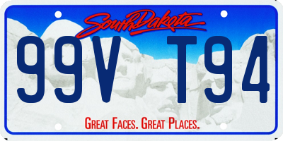 SD license plate 99VT94