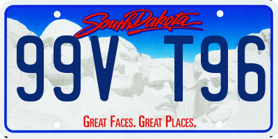 SD license plate 99VT96