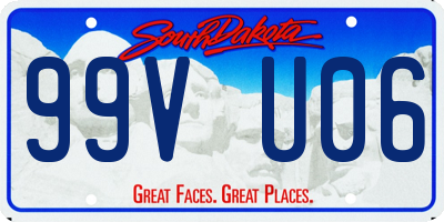 SD license plate 99VU06