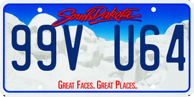 SD license plate 99VU64