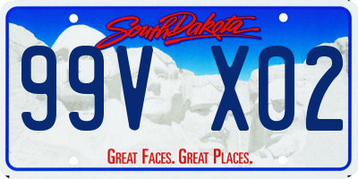 SD license plate 99VX02