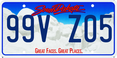 SD license plate 99VZ05