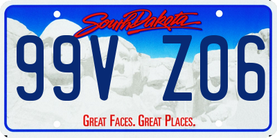 SD license plate 99VZ06