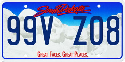 SD license plate 99VZ08