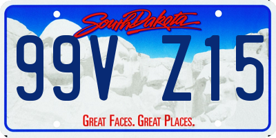 SD license plate 99VZ15