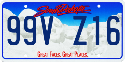 SD license plate 99VZ16