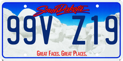 SD license plate 99VZ19
