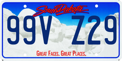SD license plate 99VZ29