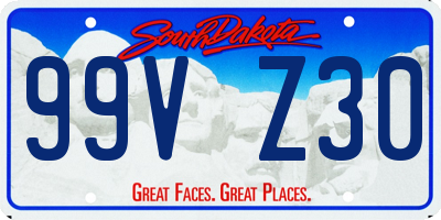 SD license plate 99VZ30