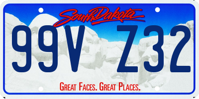 SD license plate 99VZ32