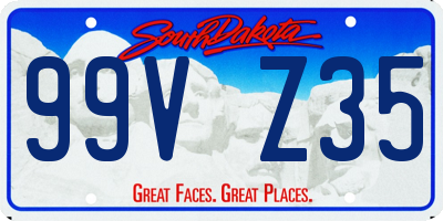 SD license plate 99VZ35