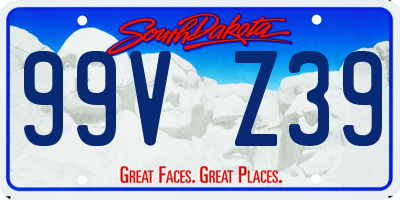 SD license plate 99VZ39