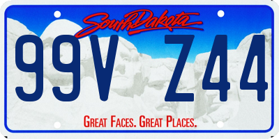 SD license plate 99VZ44