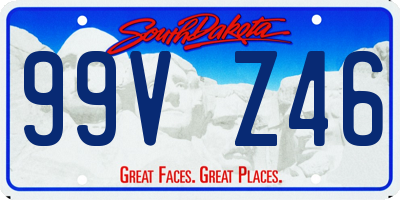 SD license plate 99VZ46
