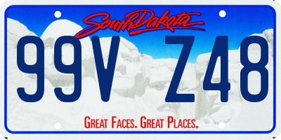 SD license plate 99VZ48