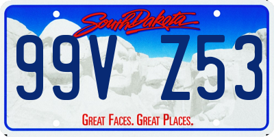 SD license plate 99VZ53