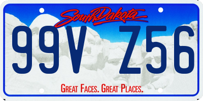 SD license plate 99VZ56