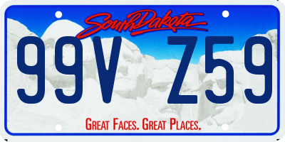 SD license plate 99VZ59