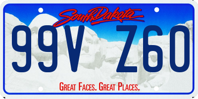 SD license plate 99VZ60