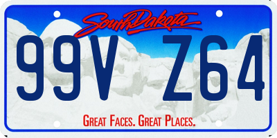 SD license plate 99VZ64